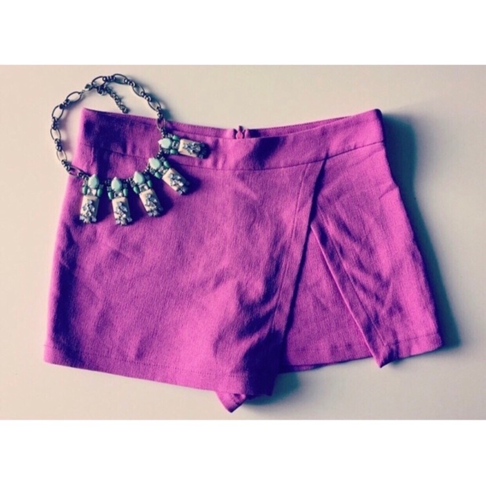 Atmosphere Women’s Skort Size Small Pink Front Slit Cocktail Party Casual